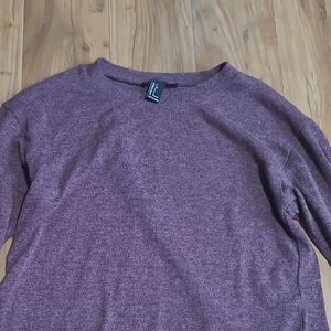 Forever 21 Marled Plum Crewneck Sweater